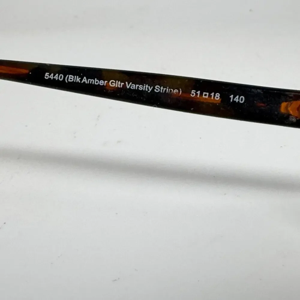 Coach CatEye Glasses HC6102 5440 Black‎ Amber Varsity Stripe 51 18 140 20081 - Picture 5 of 7